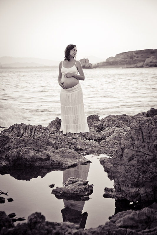 Fotos de embarazada en el exterior en Málaga